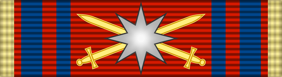Rou Order Of The Star Of Romania 1999 War Ribbon Gcross Bar Clipart Free Png