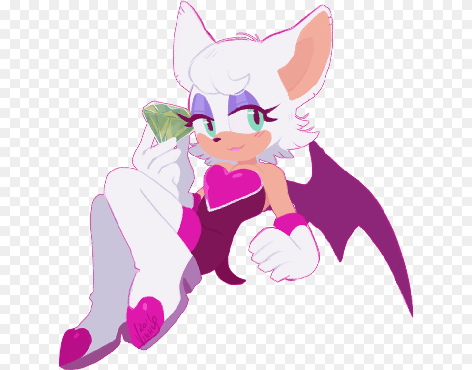 Rouge Chibi Rouge The Bat, Baby, Person, Face, Head Free Transparent Png