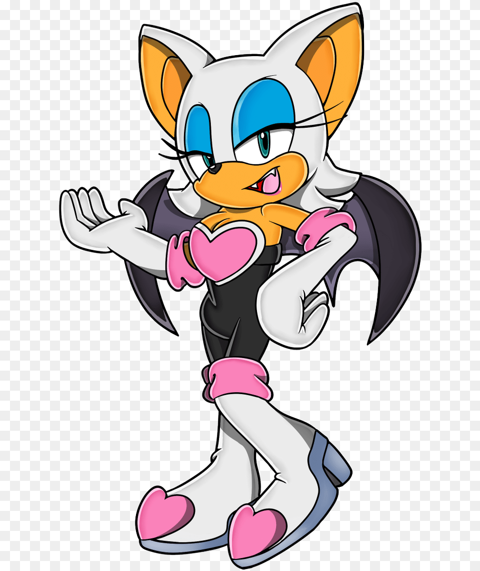 Rouge The Bat Render, Cartoon, Book, Comics, Publication Free Png