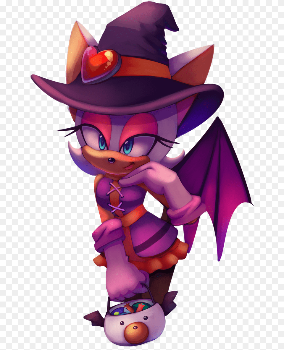 Rouge The Bat Witch, Purple, Baby, Person, Cartoon Free Png Download