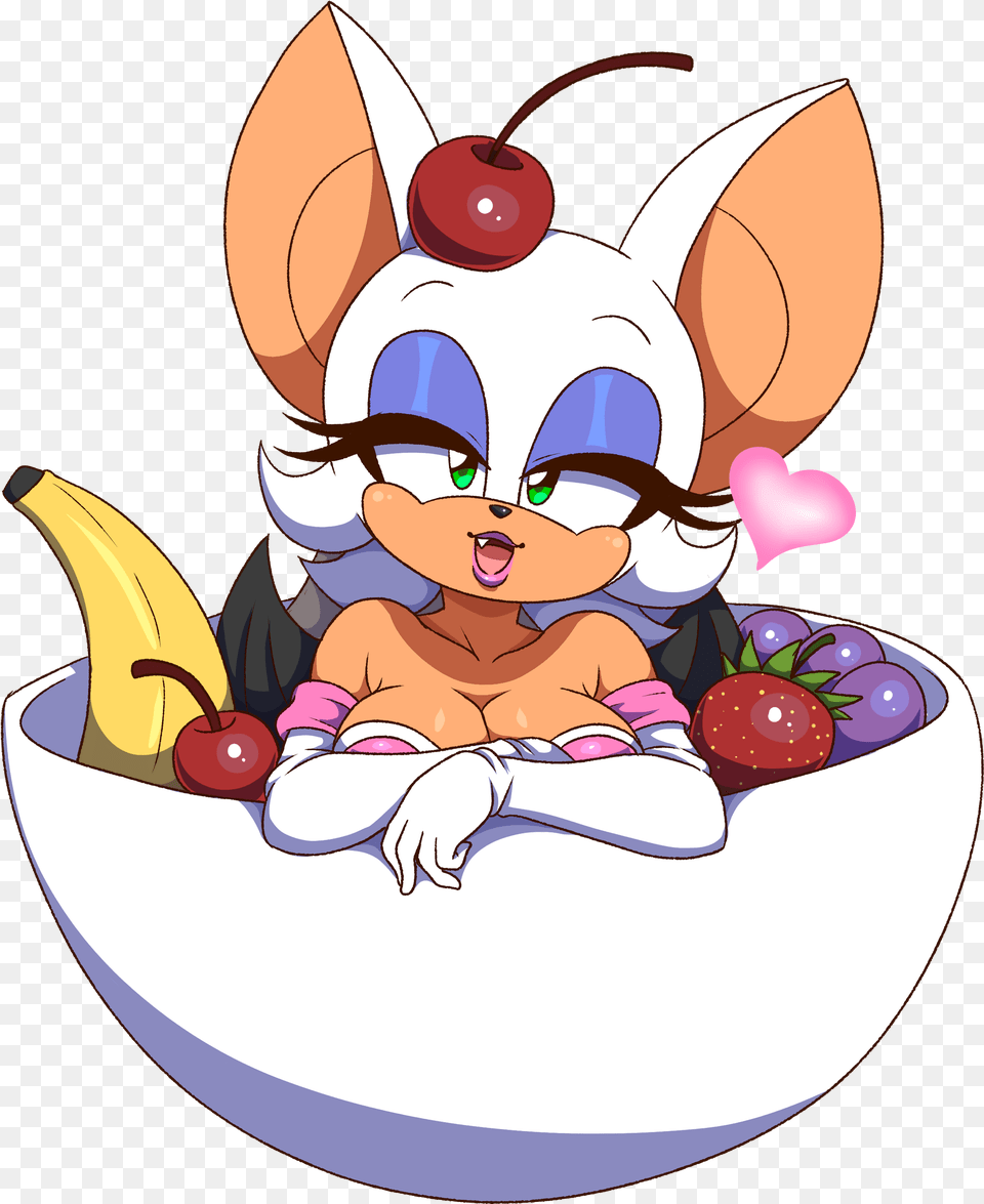 Rouge The Fruit Bat Sonic The Hedgehog, Banana, Food, Plant, Produce Png