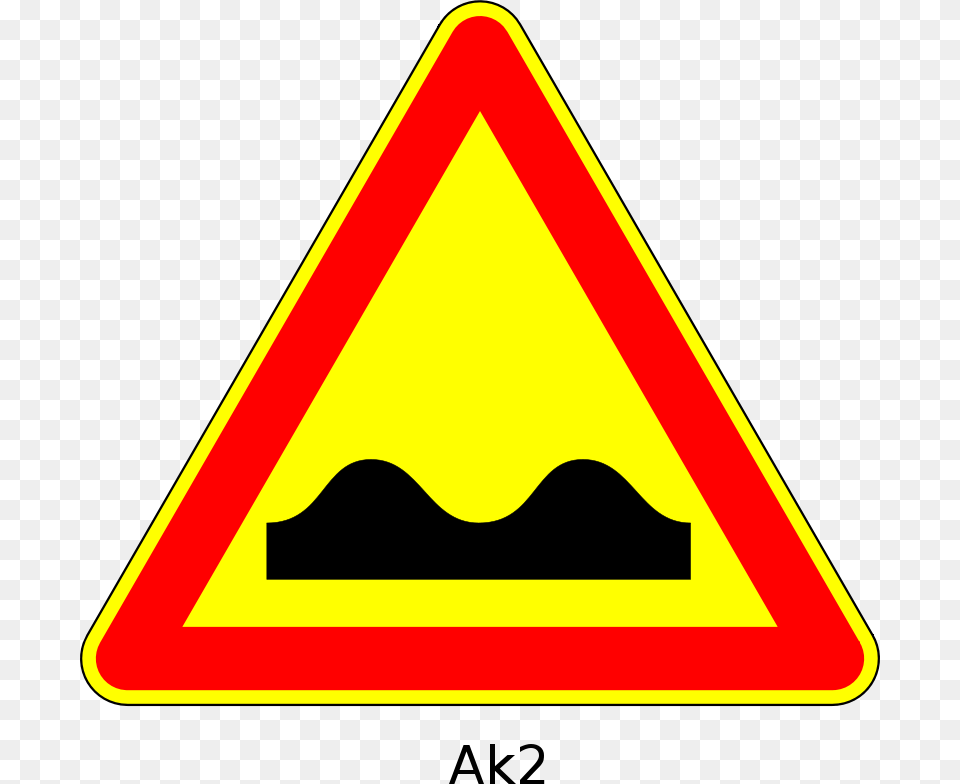 Rough Road Sign, Symbol, Road Sign Png Image