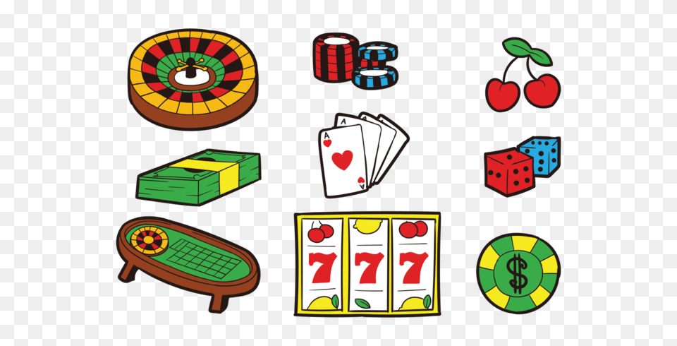 Roulette Table Icons Vector, Game, Gambling Free Transparent Png