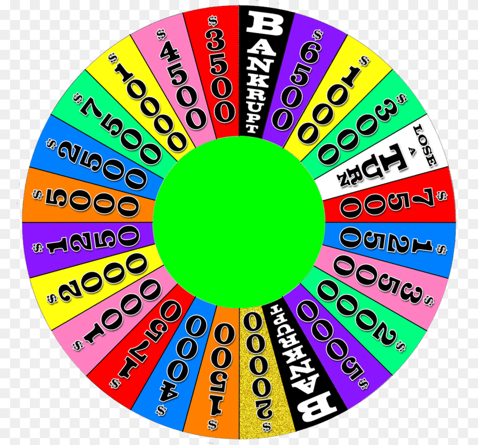 Roulette Wheel Clipart Fortune Wheel Of Fortune Wheel Transparent, Disk, Number, Symbol, Text Png Image