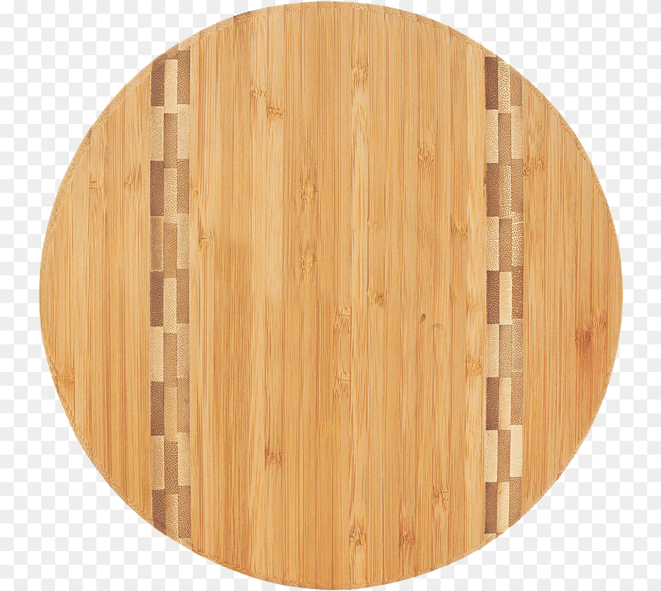 Round Bamboo Cutting Board With Butcher Block Inlay Cutting Board, Wood, Plywood, Furniture, Table Png Image