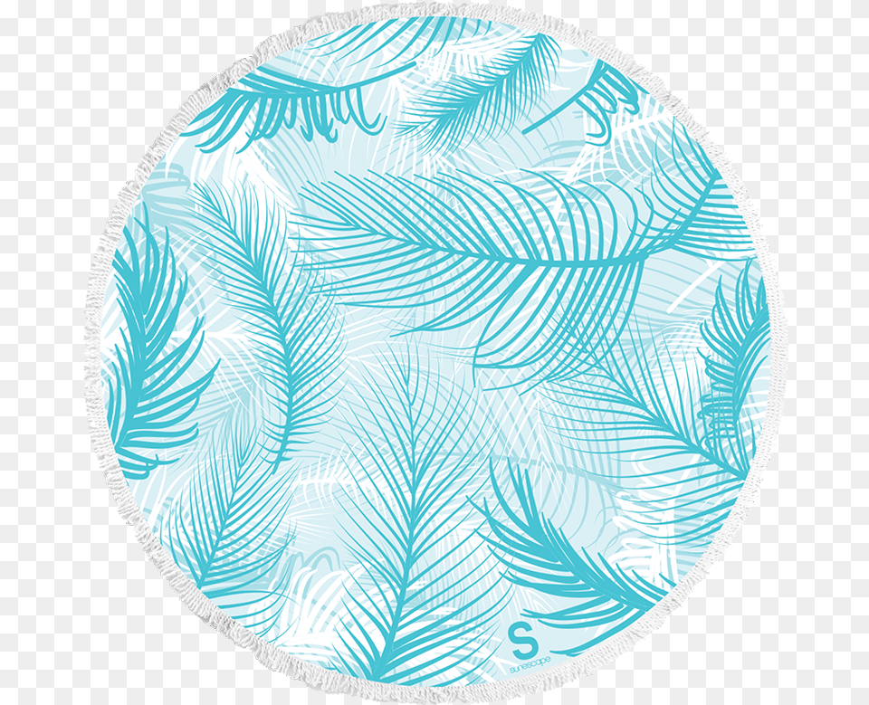 Round Beach Towel Sun Tanning, Home Decor, Rug, Ice, Plate Free Png Download