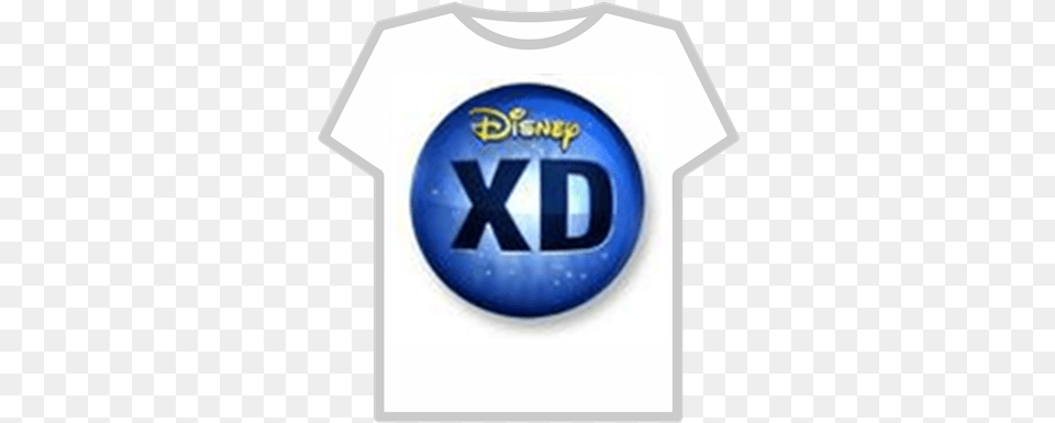 Round Blue 3 D Disney Xd Logo Roblox T Shirt Roblox Adidas Pink, Badge, Clothing, Symbol, T-shirt Png