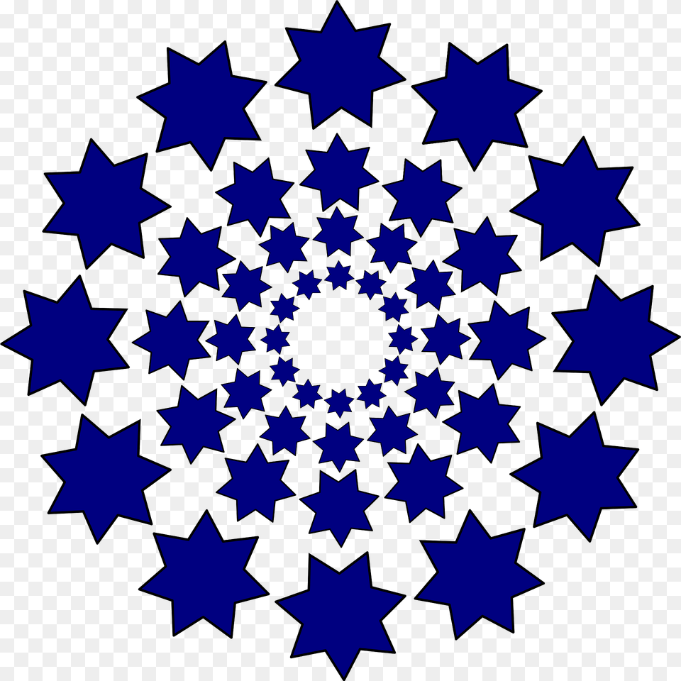 Round Blue Heptagram Stars Clipart, Outdoors, Nature, Pattern, Dynamite Png