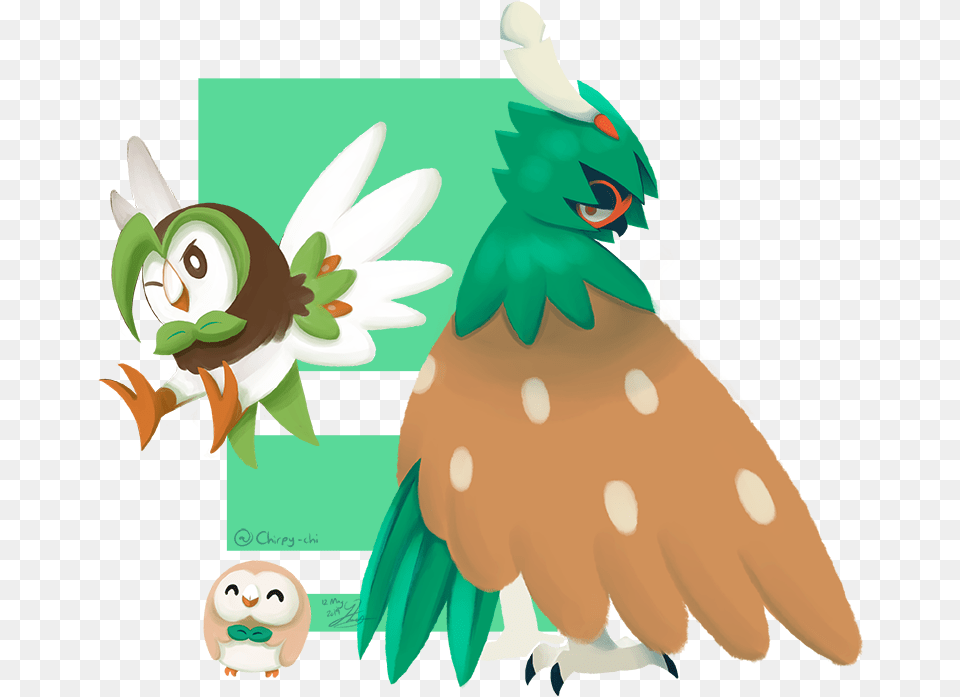 Round Borb Dapper Birb Decidueye Evolution Line Art, Animal, Beak, Bird, Jay Free Png Download