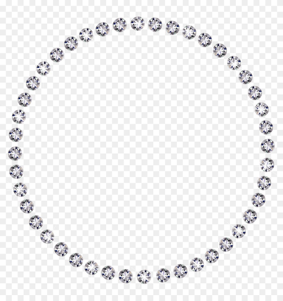 Round Border Transparent, Accessories, Jewelry, Necklace, Diamond Free Png Download