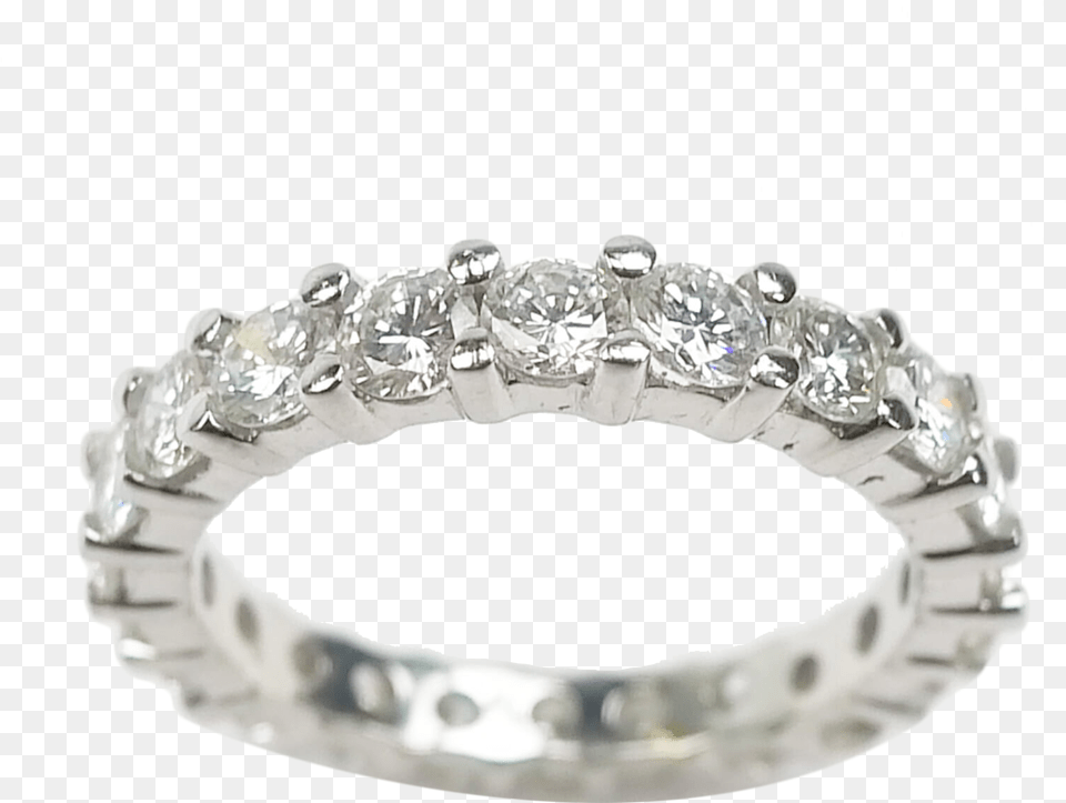 Round Brilliant Diamond Eternity Wedding Band Pre Engagement Ring, Accessories, Gemstone, Jewelry, Platinum Free Transparent Png