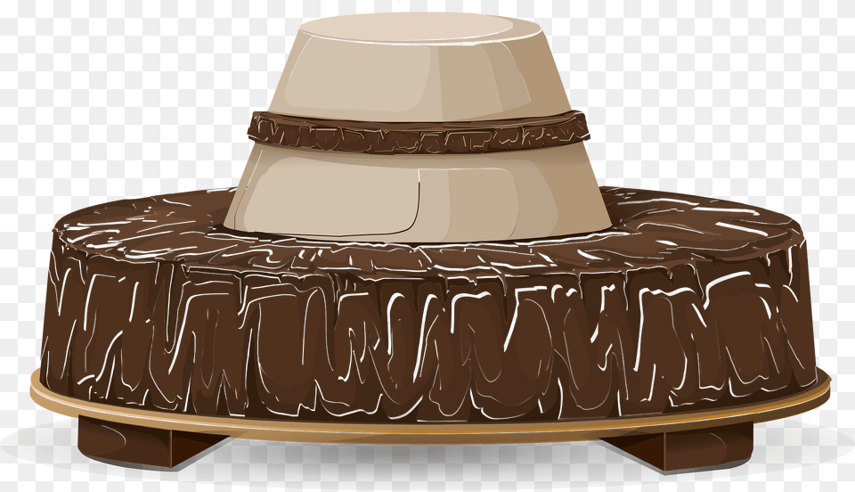 Round Brown Sofa Clipart, Clothing, Hat, Birthday Cake, Cake Png