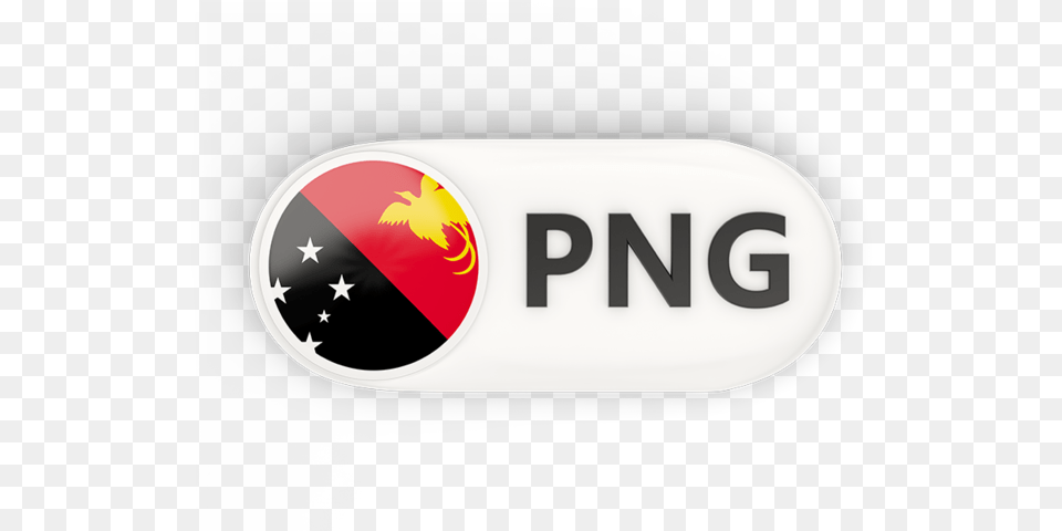 Round Button With Iso Code Illustration Of Flag Papua Papua New Guinea Roundel, Logo, Symbol Png Image