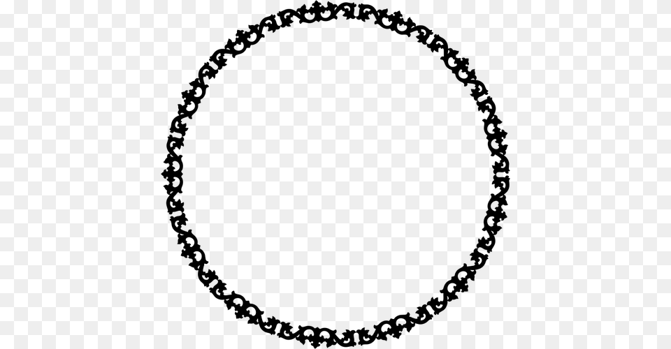 Round Cadre, Gray Png Image
