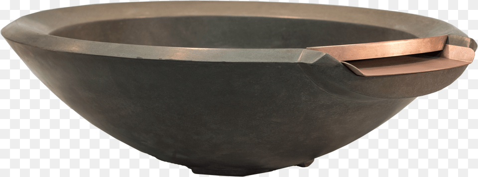 Round Cast Stone Fire And Water Bowl Earthenware, Bronze, Pottery, Hot Tub, Tub Free Transparent Png