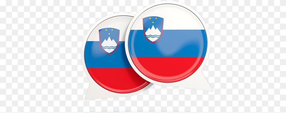 Round Chat Icon Slovenia Flag, Logo, Badge, Symbol, Armor Free Png Download