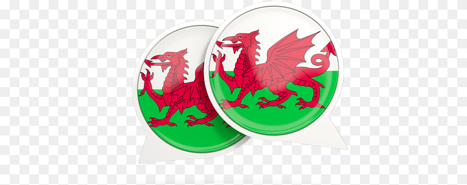 Round Chat Icon Welsh Dragon Throw Blanket Free Png Download