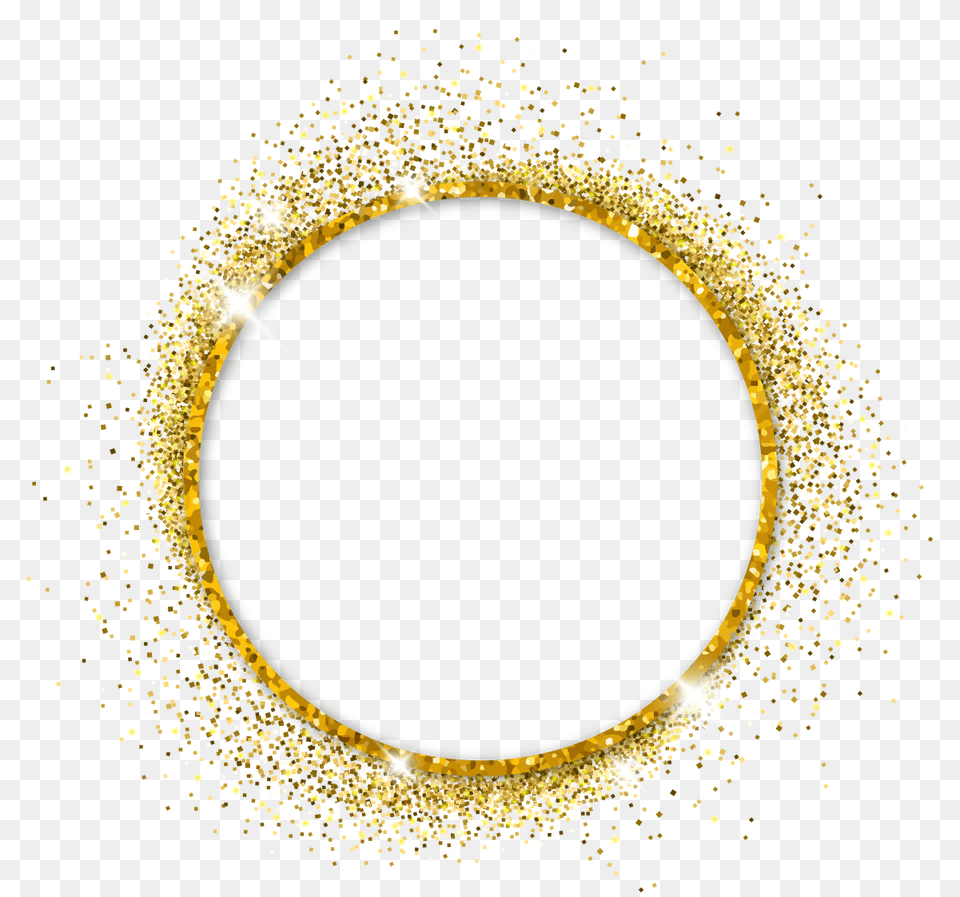 Round Circle Glitter Sparkles Sticker By Candace Kee Gold Circle Vector, Cross, Symbol Free Transparent Png