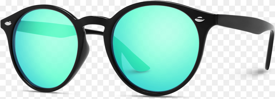 Round Classic Retro Frame Sunglasses Download Reflection, Accessories, Glasses, Goggles Free Transparent Png