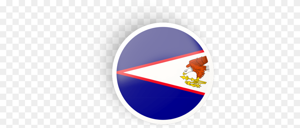 Round Concave Icon American Samoa Flag, Emblem, Symbol, Logo, Badge Png Image