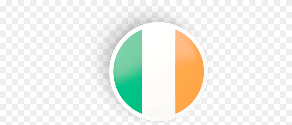 Round Concave Icon Round Ireland Icon Flag, Astronomy, Logo, Moon, Nature Free Png Download