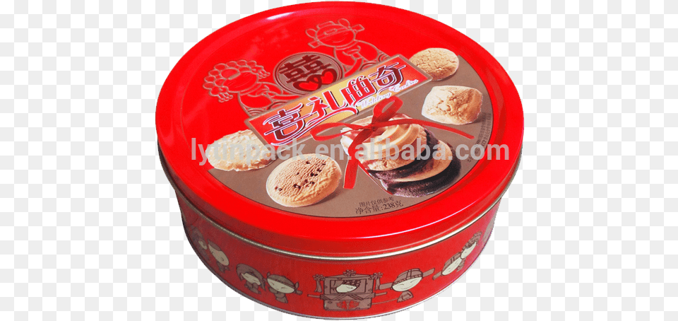 Round Cookies Iron Tin Box Metal Packaging For Dessert, Food, Sweets, Head, Person Free Png