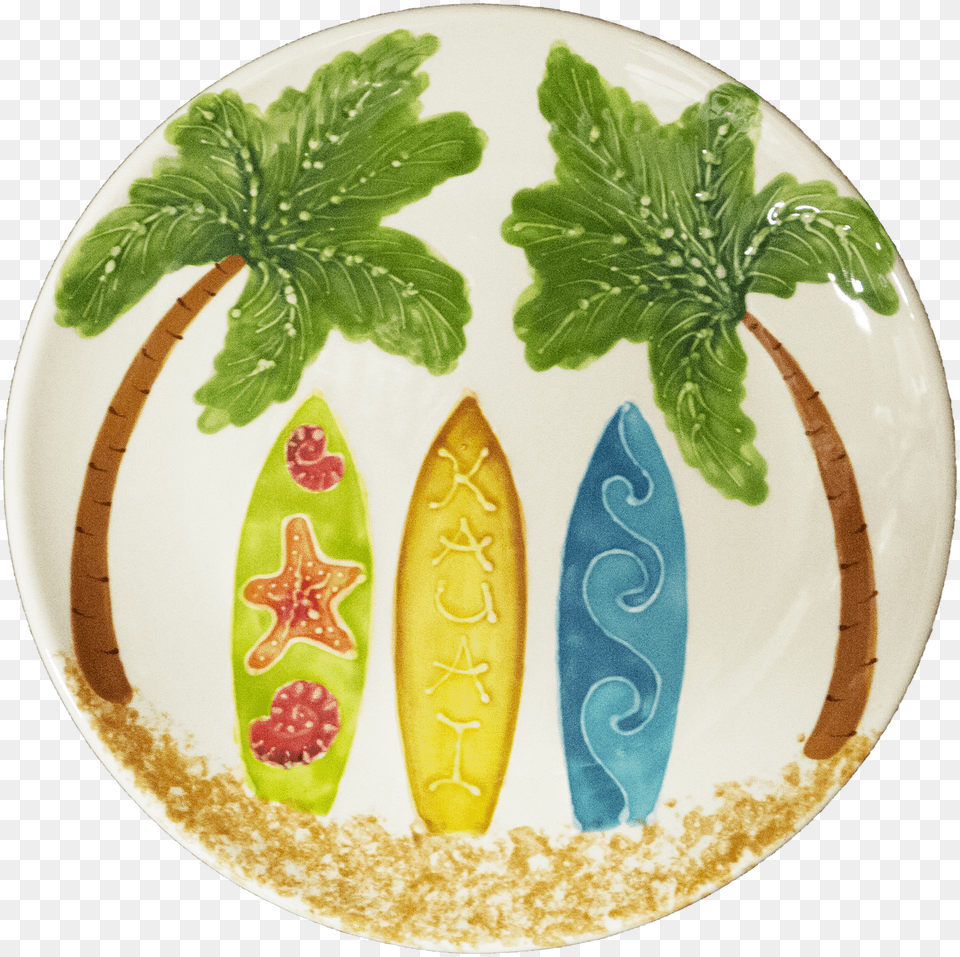 Round Coupe Dinner Plate Hawaiian Surfboards Cake Decorating, Water, Sea Waves, Sea, Nature Png Image