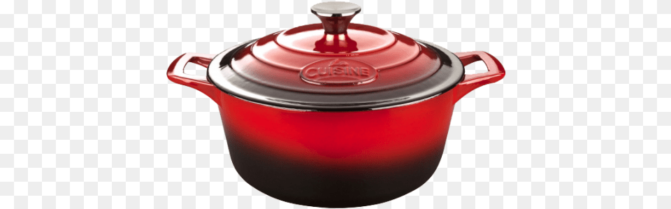 Round Deep Casserole 20cm La Cuisine Pro 5 Qt Enameled Cast Iron Covered Round, Cookware, Pot, Cooking Pot, Dutch Oven Free Png