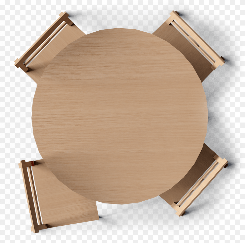 Round Dining Table Top View, Plywood, Wood, Indoors, Interior Design Free Png