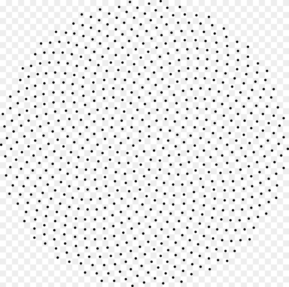 Round Dotted Pattern, Gray Free Png