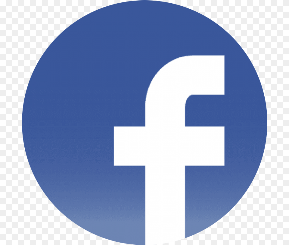 Round Facebook Logo Transparent, Sign, Symbol, Disk Png Image
