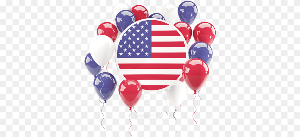 Round Flag With Balloons American Balloons Balloon Free Transparent Png