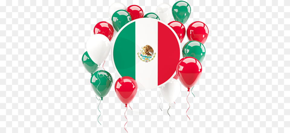 Round Flag With Balloons Mexico Flag, Balloon, People, Person, Tape Free Transparent Png