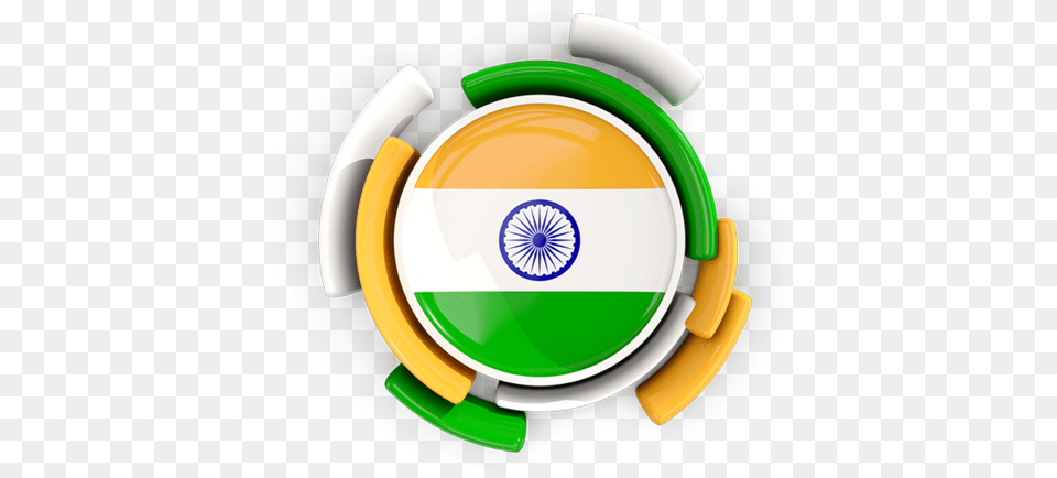 Round Flag With Pattern Round Indian Flag Icon, Clothing, Hardhat, Helmet Free Png