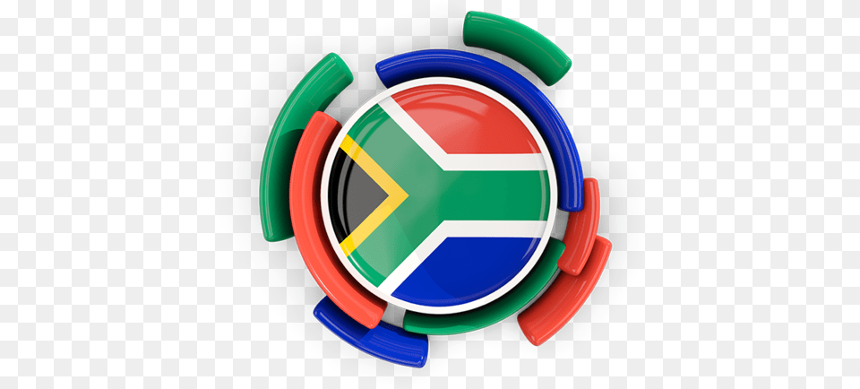 Round Flag With Pattern South Africa Round Flag, Logo Free Png Download
