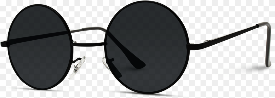 Round Flat Black Lens Classic Metal Frame Circle Sunglasses John Lennon Sunglasses Transparent, Accessories, Glasses Free Png