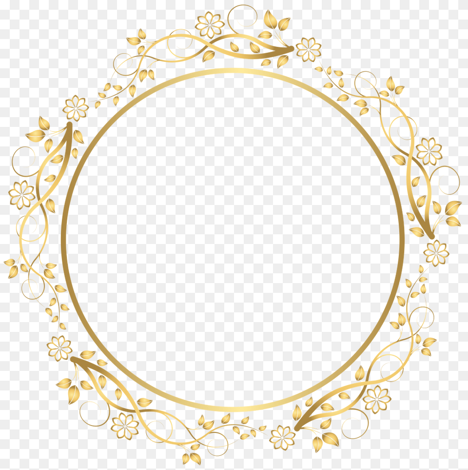 Round Frame Border Vector Clipart, Oval, Chandelier, Lamp, Photography Free Png Download