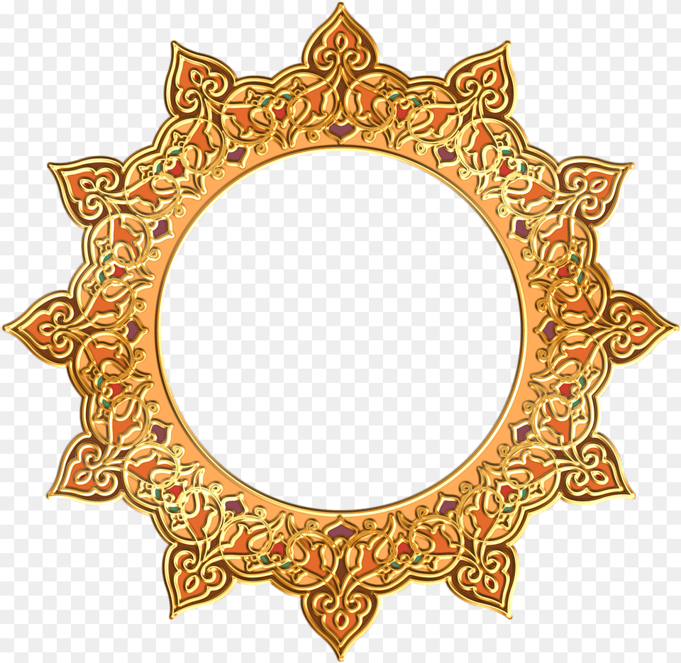 Round Frame Picture Arts Islamic Circle Design, Accessories, Photography, Oval, Pattern Png