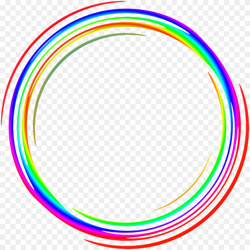 Round Frames Frame Border Borders Colorful Rainbow, Sphere, Hoop, Light, Disk Free Png