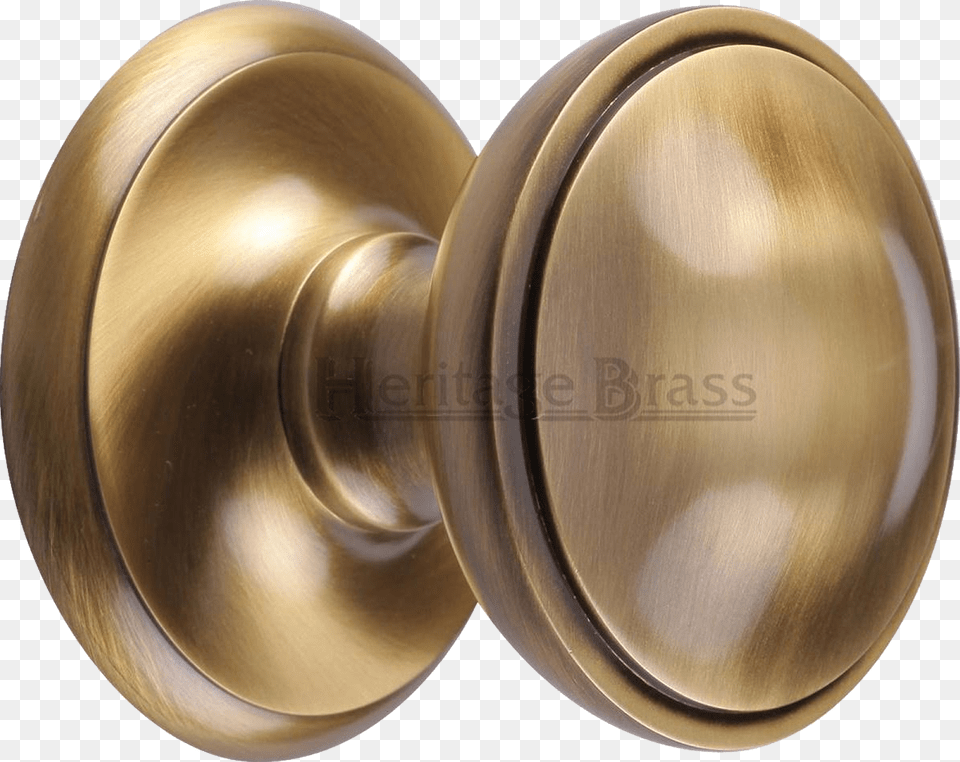 Round Front Door Centre Knob Brushed Antique Brass Brass, Bronze, Handle Png