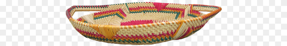 Round Ghanaian Tray Storage Basket, Woven, Crib, Furniture, Infant Bed Free Png