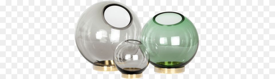 Round Glass Vase With Brass Stand Vase, Jar, Lamp, Pottery, Sphere Free Png