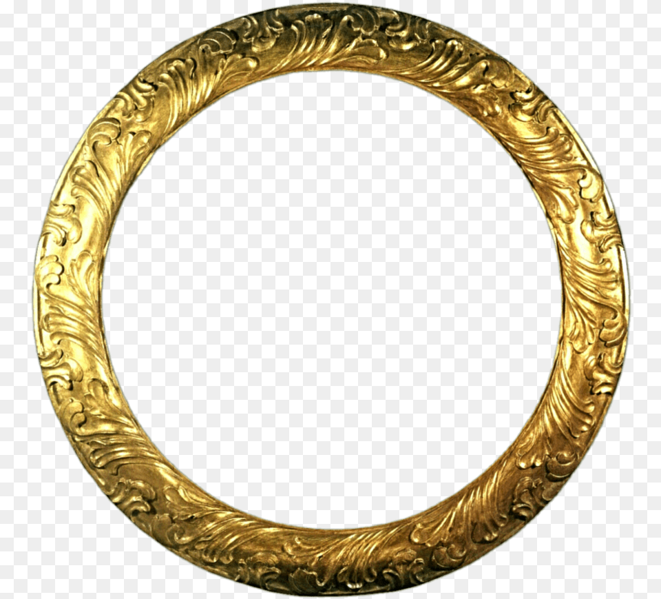 Round Gold Antique Frame By Jeanicebartzen27 Silver Frame Hd, Oval, Photography Free Png