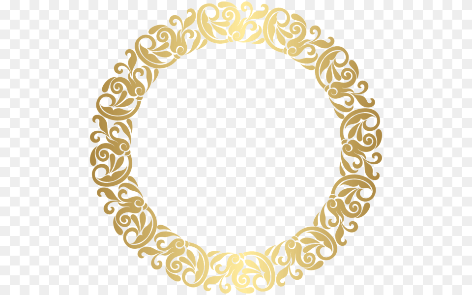 Round Gold Frame, Home Decor, Oval, Pattern Png Image