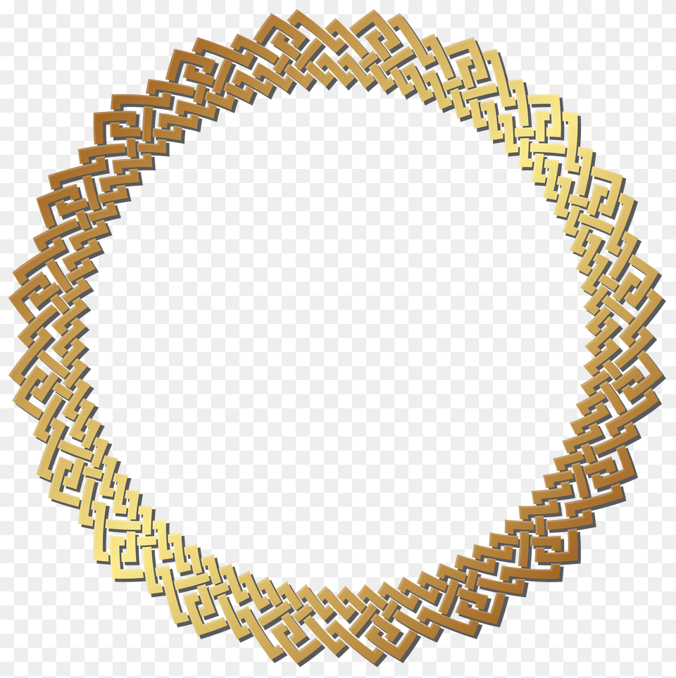 Round Golden Border Frame Transparent Clip Gallery Free Png