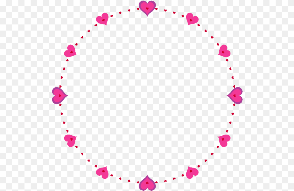 Round Heart Border Free, Accessories, Purple Png Image