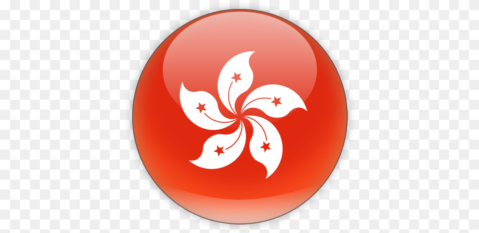 Round Icon Illustration Of Flag Hong Kong Hong Kong Flag Icon, Art, Graphics, Floral Design, Pattern Free Png Download