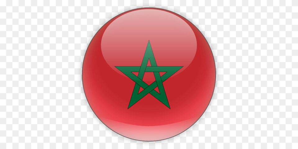 Round Icon Illustration Of Flag Of Morocco, Astronomy, Moon, Nature, Night Png Image