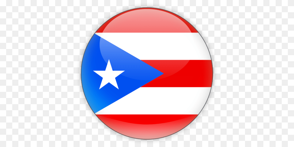 Round Icon Illustration Of Flag Of Puerto Rico, Egg, Food Free Transparent Png