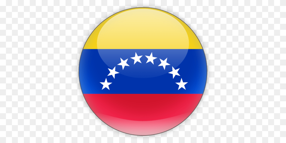 Round Icon Illustration Of Flag Of Venezuela, Egg, Food, Astronomy, Moon Free Png Download